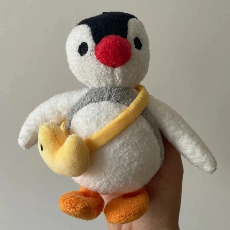 New Anime Figure Doll  Pingu Love Fish Penguin Kawaii Backpack Pendant Robby Plush Student Girl Doll Pendant Gift For Kids Toy