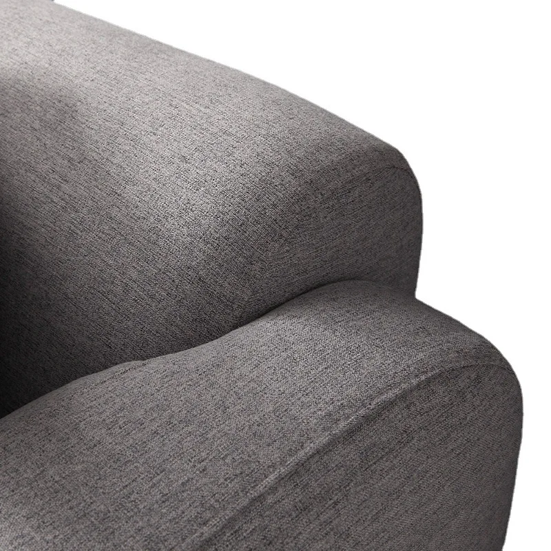 

Fabric sofa, three-person double small apartment fabric sofa