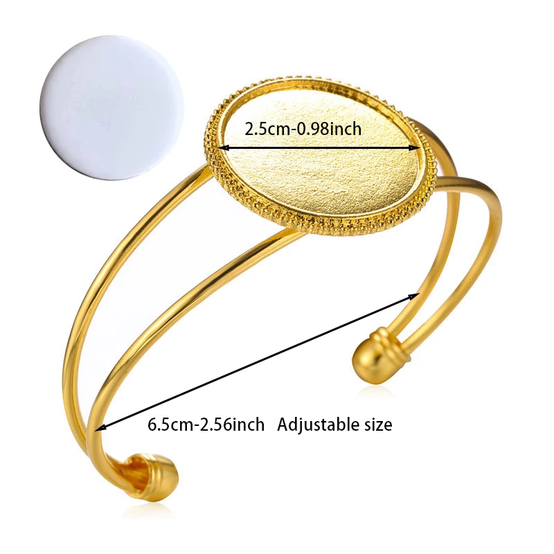 Personalized Customized Round Bracelet Bracelet Sublimation Gift Blank Material Personalized Pattern Gift For Friends