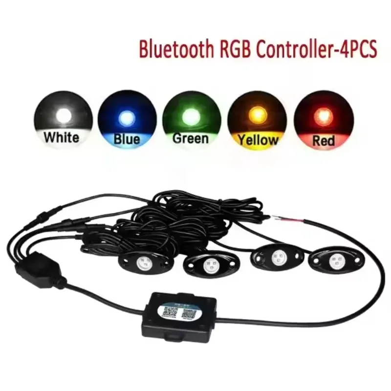 공장 직공급 LED 엠비언트 라이트 자동차 레인보우 섀시 및 데크 조명 8개 포드 앱 제어 RGB 알루미늄 CE 인증 썸네일 6