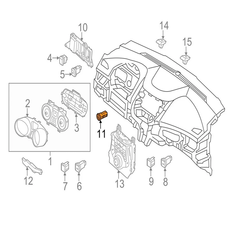 

95430-3X000 Кнопка зажигания с одним касанием для Hyundai Elantra/ AVANTE MD 2011-2014