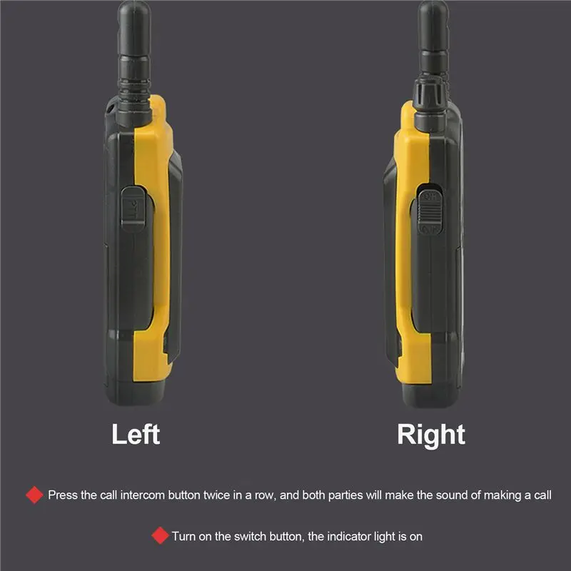 doyou 2PCS Kids Walkie Talkies Radio Toys for Outdoor Hiking Camping Children Communicate Toy Gift
