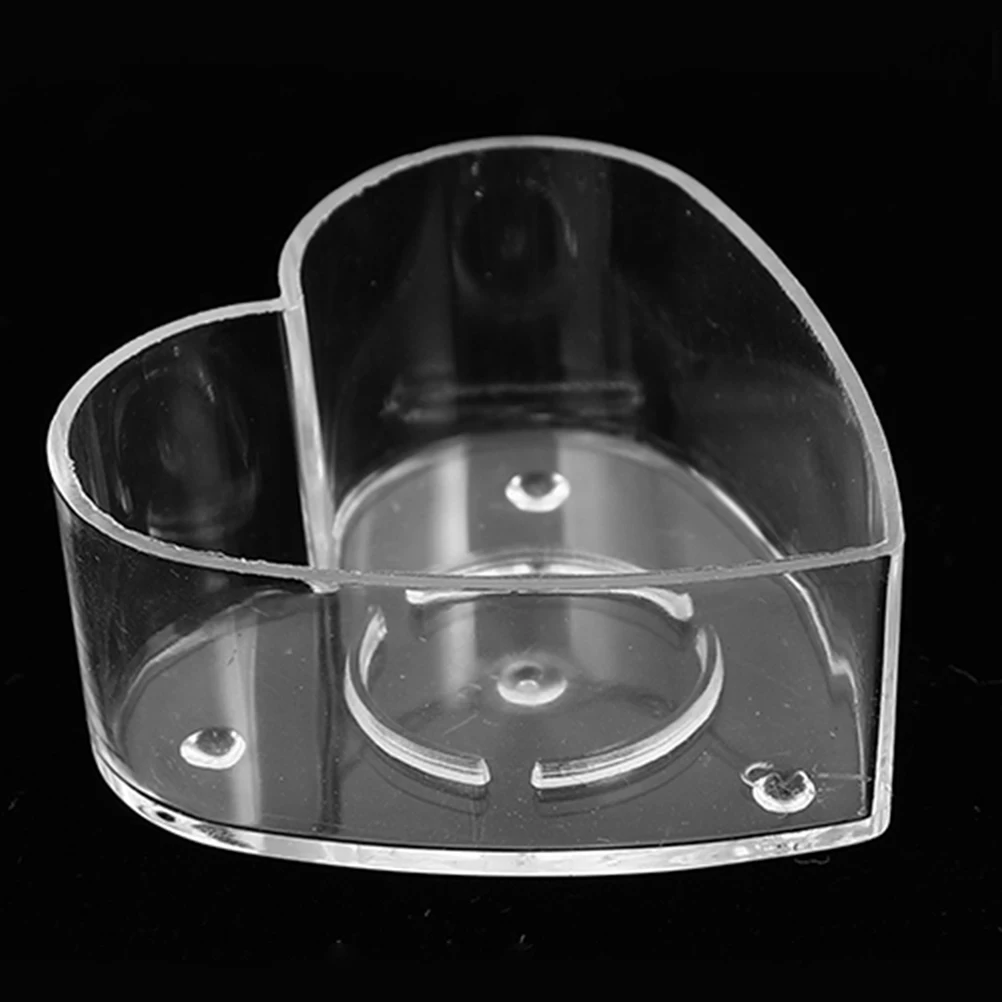 

40Pcs HeartPatterned Plastic Candle Containers Diy Candle Making Kit With Long Lasting Quality