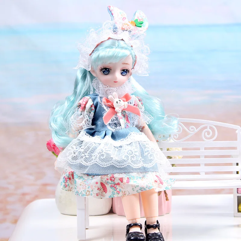 

30cm doll with music and interchangeable outfits， girls' toy，birthday gift