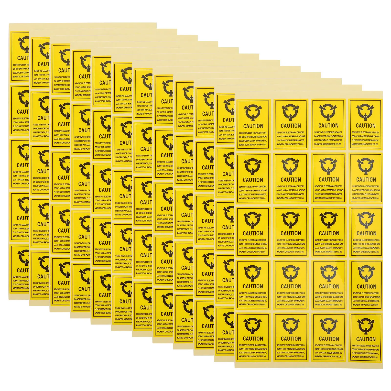 1000Pcs Anti Static Self Adhesive Labels Clear Tamper Stickers for Electronics Packaging Warning Caution Warning Label Security