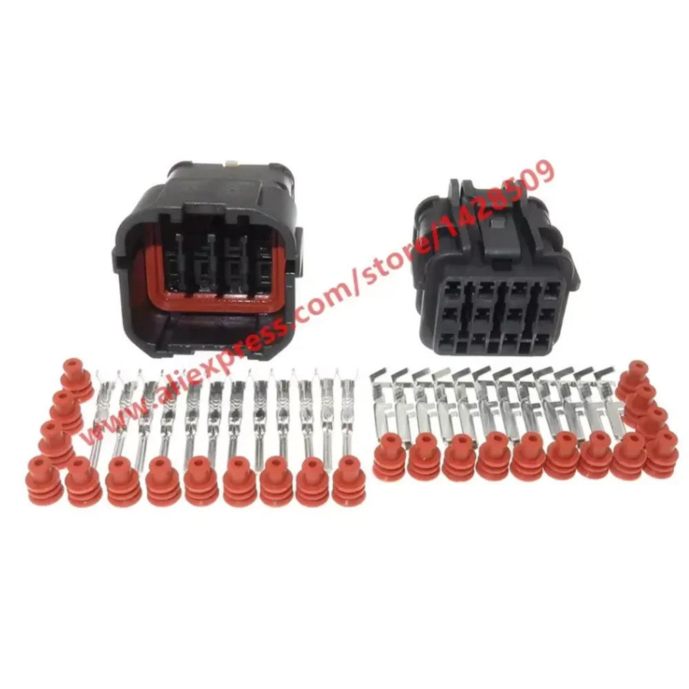 1 Set 12 Pin Excavator Auto Accelerator Pedal Motor Harness Connector Female Male Waterproof Plug MG640348 MG610346-5