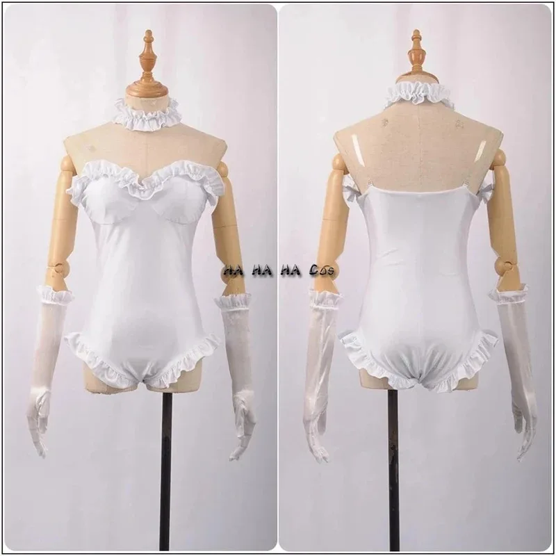 2025 11 Gra Bowsette Cosplay Księżniczka Koopa Biały Kostium Damski Strój Kąpielowy Halloween Pełny Zestaw Peruka