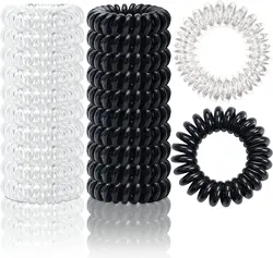 10/20/30 adet büyük Spiral saç düzleştirici bağları 30mm Spiral saç düzleştirici bantları bobin saç bantları telefon kablosu Bobbles, hiçbir iz güçlü su geçirmez tutun