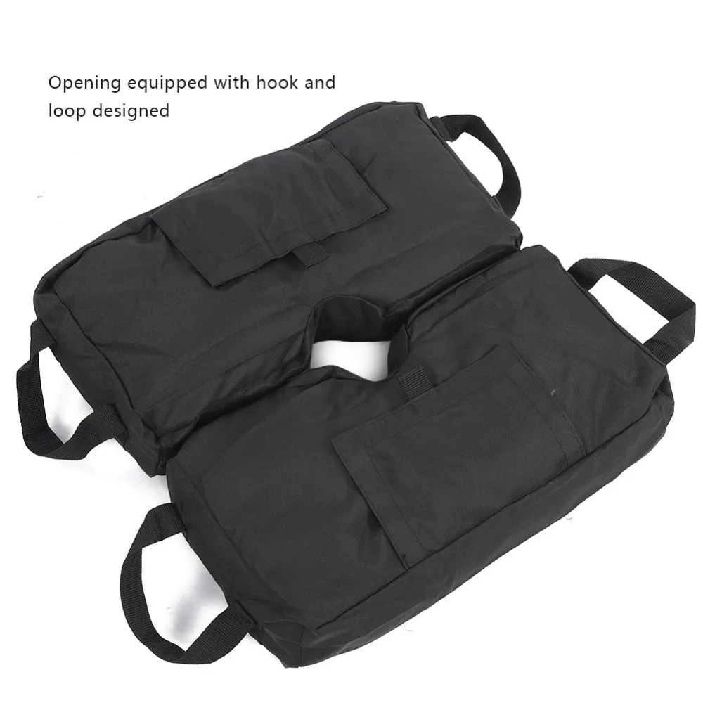 Easy Fill Oxford Cloth Sandbag Waterproof Fabric Heavy Duty Weight Bag Foldable Design Fillable Pouch Weight Sack Patio Umbrella