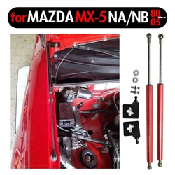 Capó delantero para MX5 Mazda MX-5 NA/NB 1988-2005, puntales de Gas modificados, soporte de elevación, amortiguador, accesorios