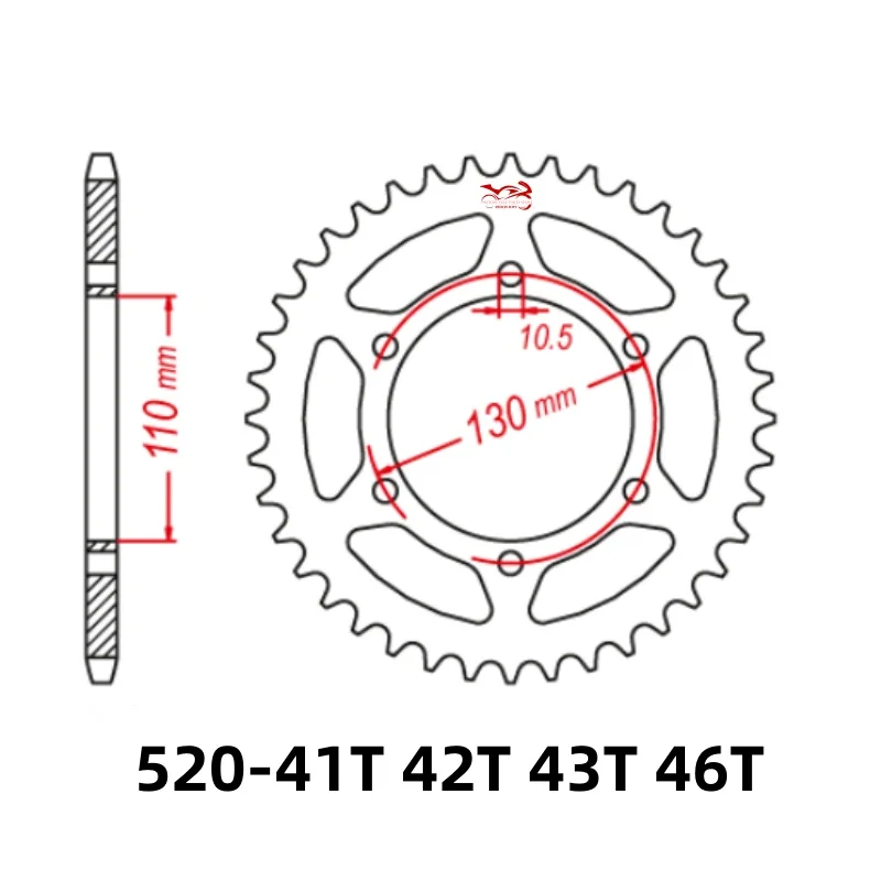 520 Sprocket for Suzuki GSXR 600 1000 GSXS 750 Yamaha FZ6 MT 03 25 YZF R25 R1 R3 R6 R7 Kawasaki Ninja EX KLE Z 250 X 300 400 500