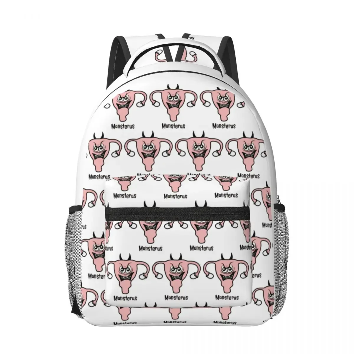 

Monster Uterus Woman Backpacks Boys Girls Bookbag Casual Students School Bags Portability Travel Rucksack Shoulder Bag