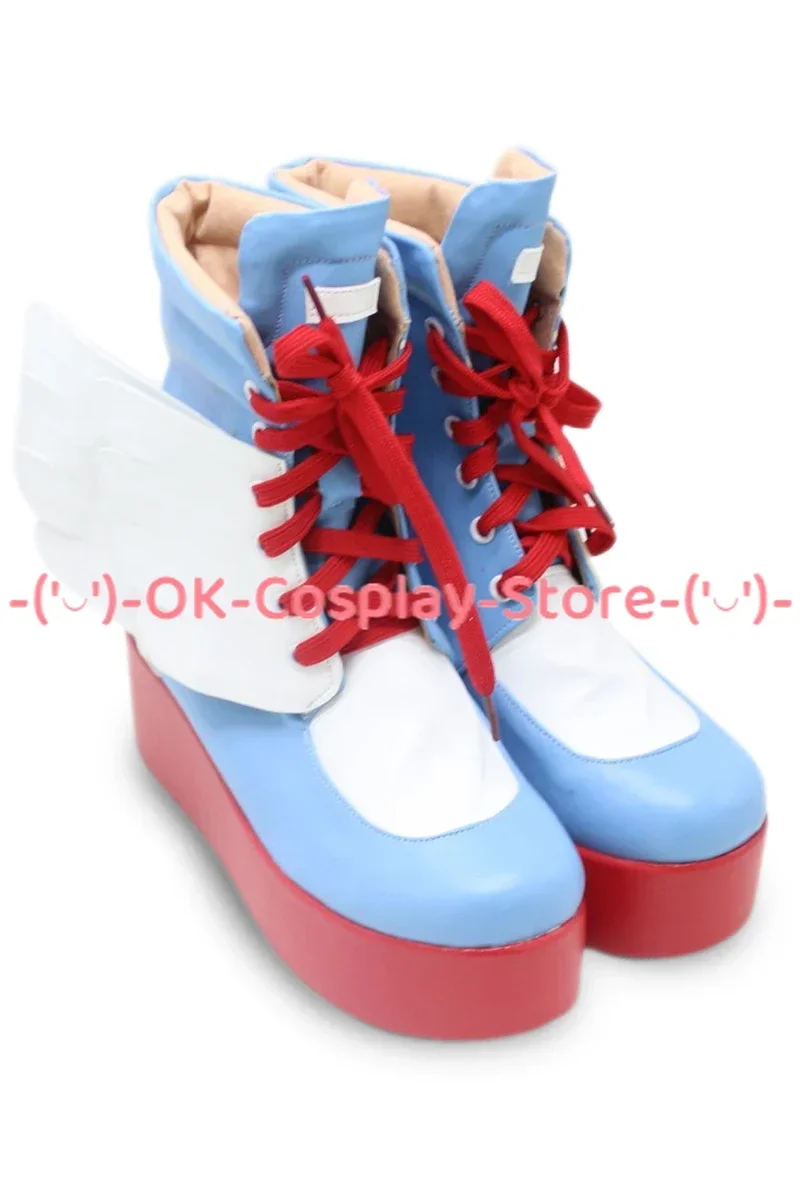 [Angepasst] Dash Cosplay Schuhe Anime Spiel Roleplay Kostüm Prop Halloween Karneval Urlaub Party PU Leder Stiefel