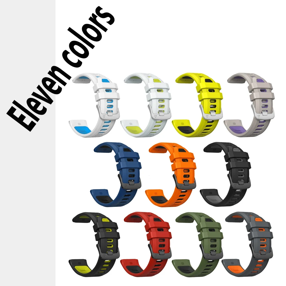حزام ساعة ذكية لـ Garmin Forerunner 970 لونين سيليكون Forerunner 965 955 945 935 سوار معصم ناعم وقابل للتنفس