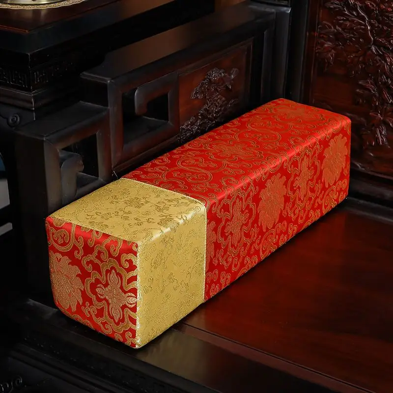 50/55/60cm Chinese ancient  pillow backrest armrest square cylindrical shape cushion for mahogany sofa
