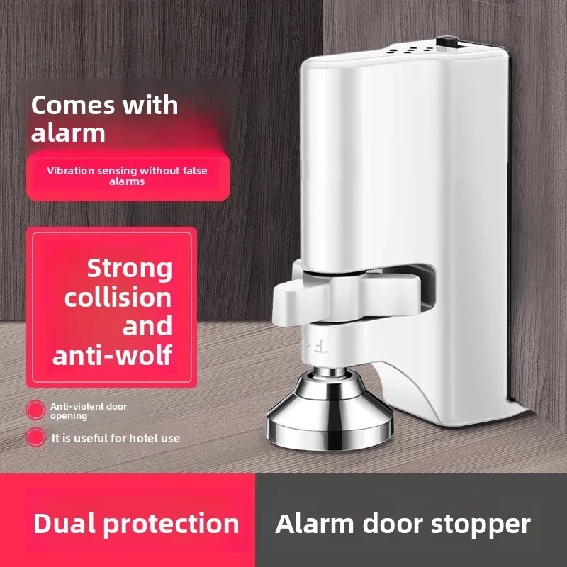 Top door blocker, hotel security, girls living alone, anti-collision door blocking alarm artifact