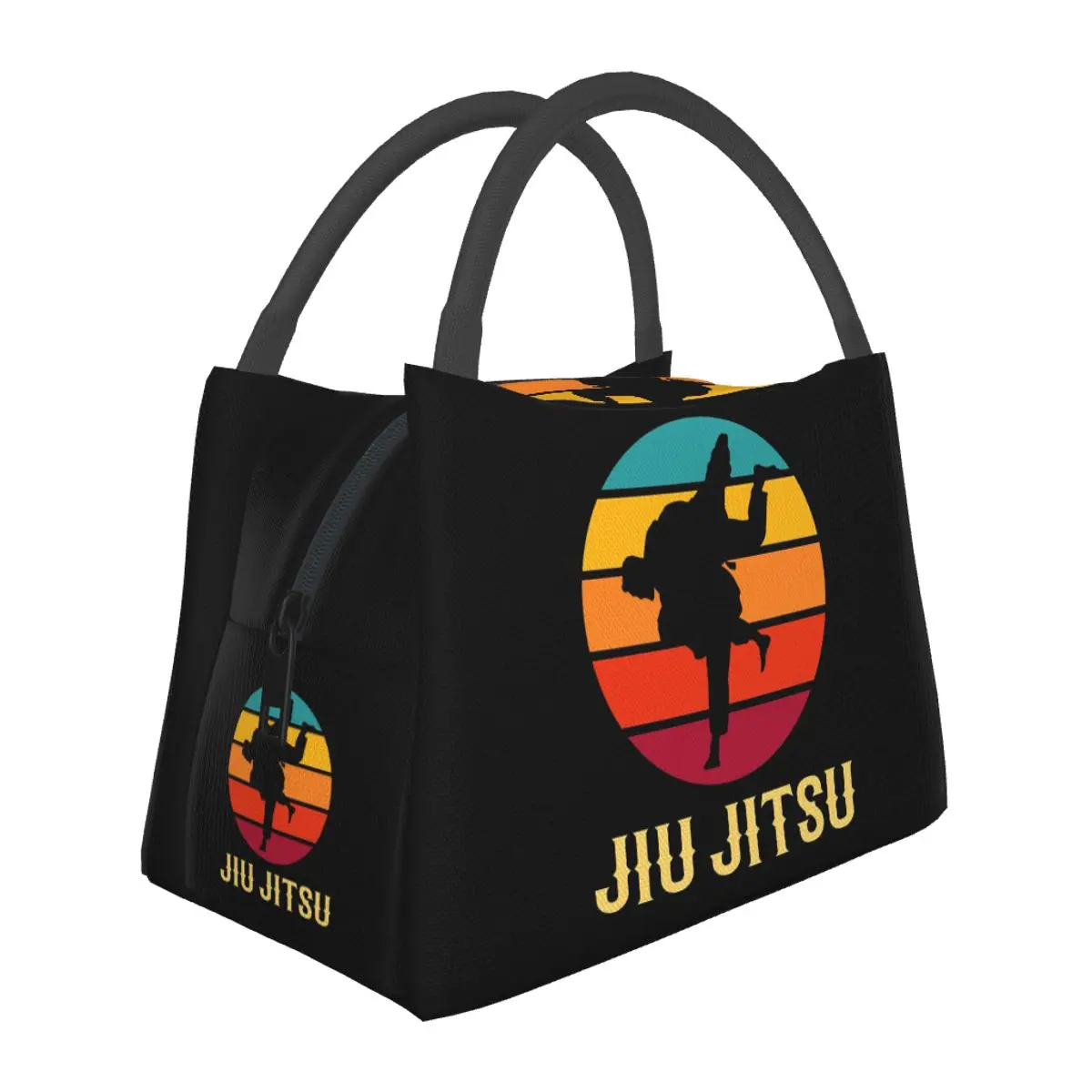 

Brazilian Jiu Jitsu Sunset Design Lunch Bag for Women Picnic Storage Food Boxes Portable Container Cooler Thermal Lunch Box Tote
