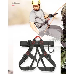 1pcs Gear Climbing Rope Climbing Rappelling Harness Climbing Belt Half-Body Climbing Safety Belt Professional Waist Harness