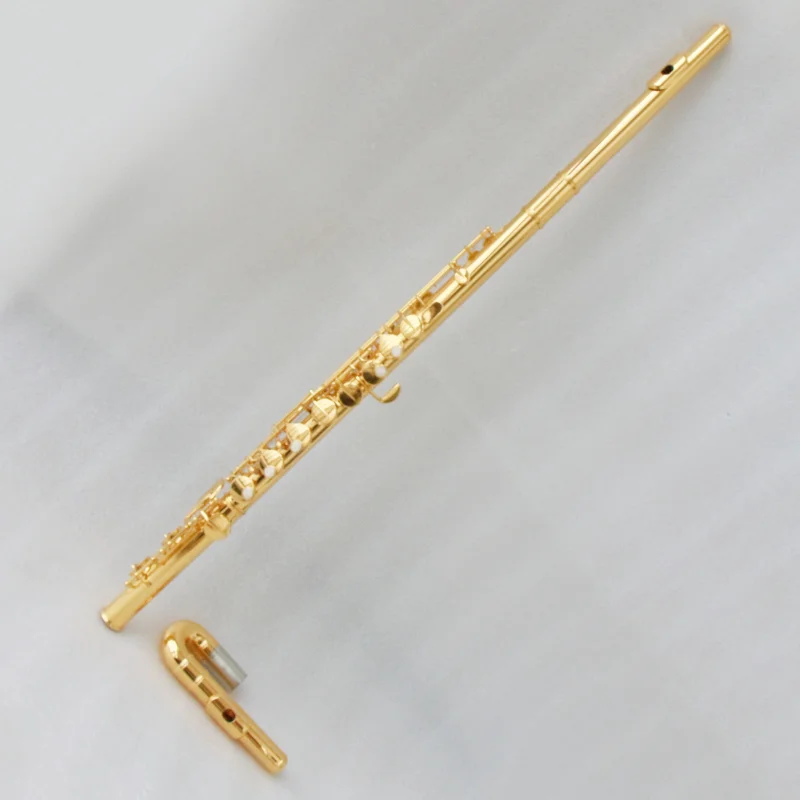 Hot Sale High Quality Flute Instrument for Sale Exquisite Flute Professional Gold Plated Alto Flute