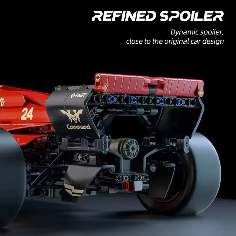 New 1:8 Race Cars 1700+PCS Building Sets MOC Building Blocks Car Cool Collectible Model Kit DIY Toy Birthday Festive Gift Giving