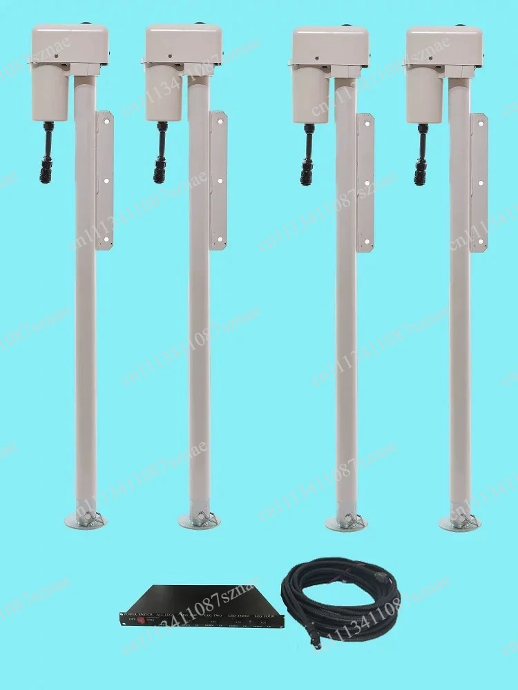 Heavy Duty RV Trailer Stable Leg Jack 4 Sets for Back Tuo Camel Camper, Manual Crank Leveling Stabilizer for Caravan