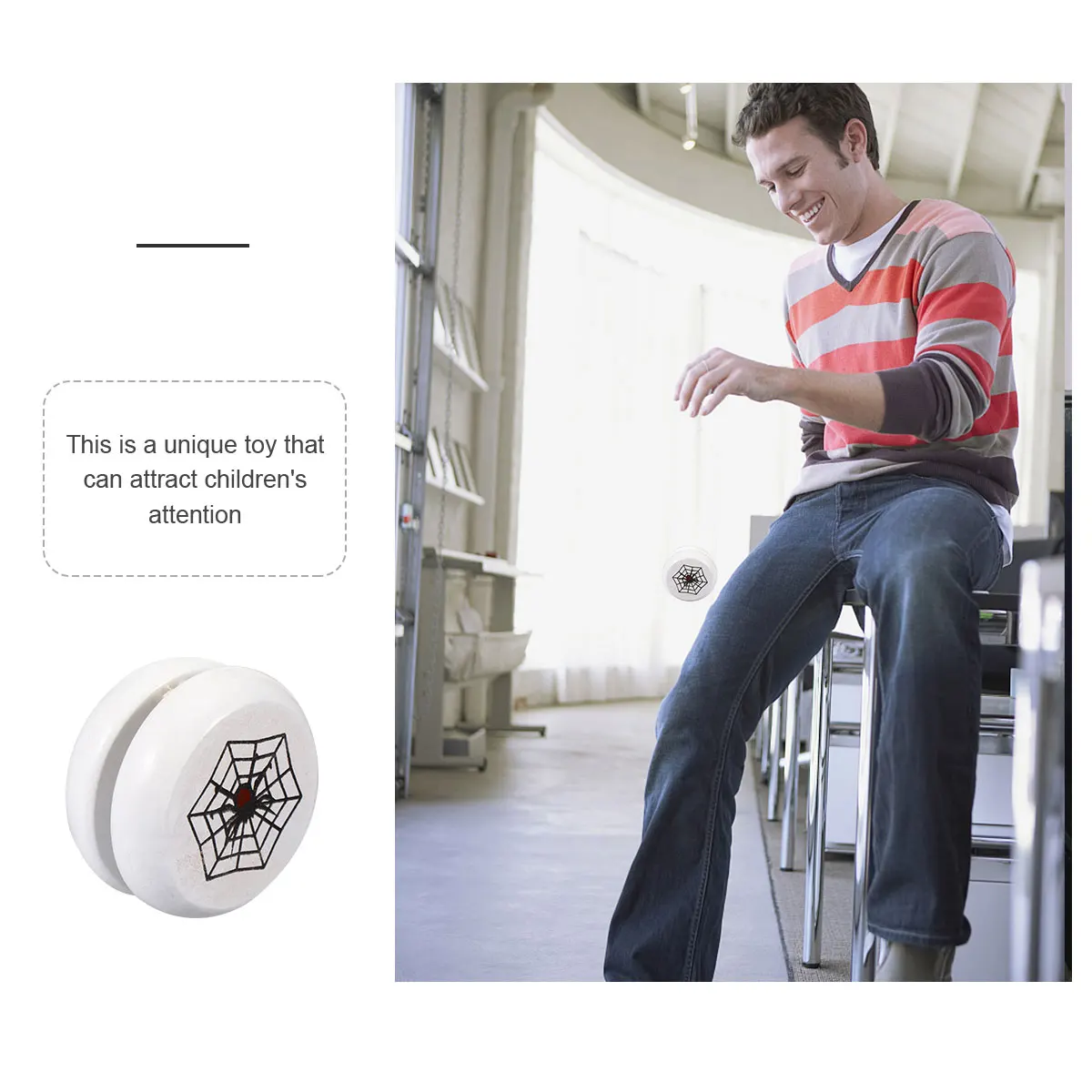 

3 Pcs Wooden Yo-yo Lovers Beginner Yoyo Mermaid Portable Toy Yo-yos for Kids Balls