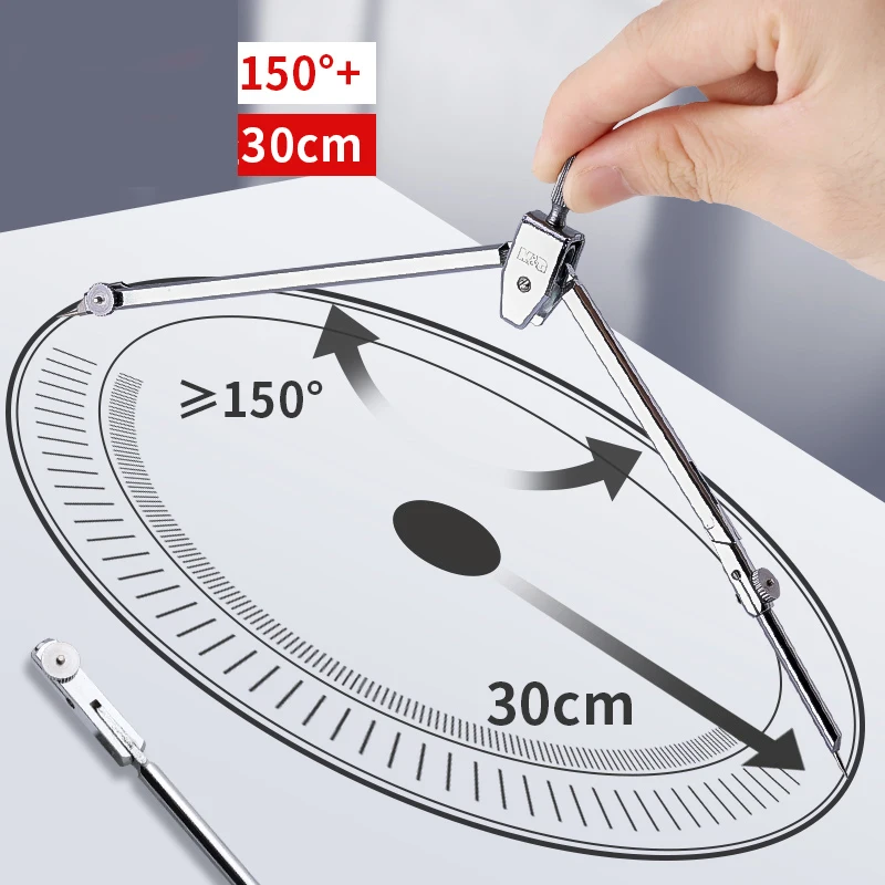 M&G Juego de brújula de metal Brújula de dibujo con minas de lápiz de repuesto para exámenes de estudiantes Juego de 2 piezas / Juego de 4 piezas / Juego de 5 piezas /