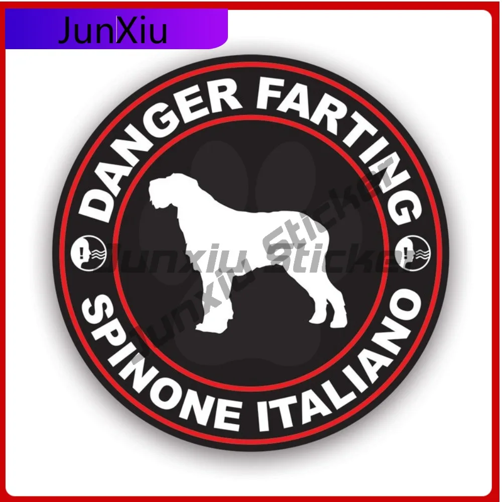 

Danger Farting Spinone Italiano Sticker Waterproof Cute Bumper Waterproof Vinyl Decal For Laptops High Quality Unique Decor