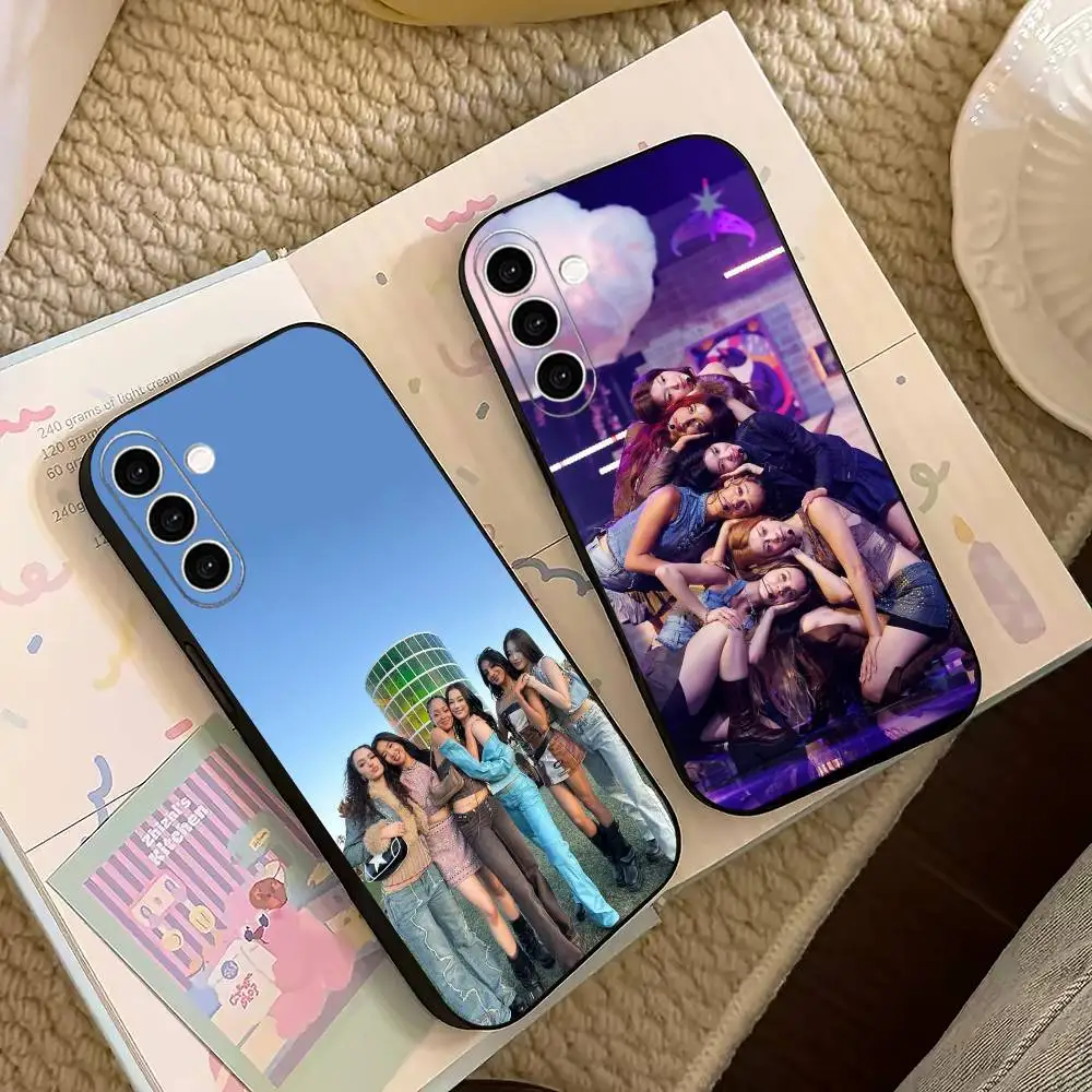 group energetic K-KATSEYE   Phone Case For Samsung Galaxy A73,A72,A71,A70,A53,A52,A51,Others Soft Black Cover