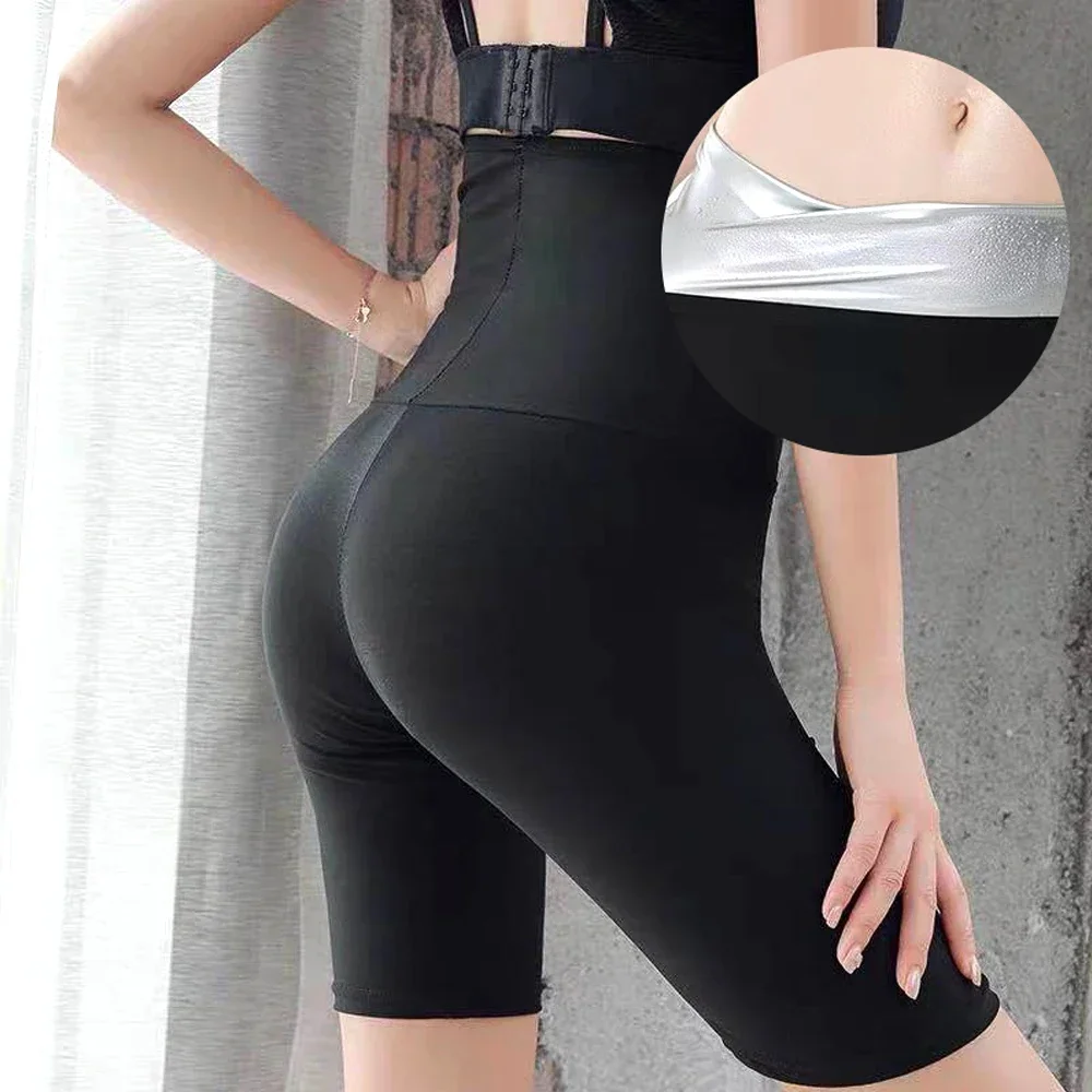 1PC High Waist Slimming Shorts Compression Thermo Workout Fitness Thighs Body Shaper, Sauna Sweat Pants for Women