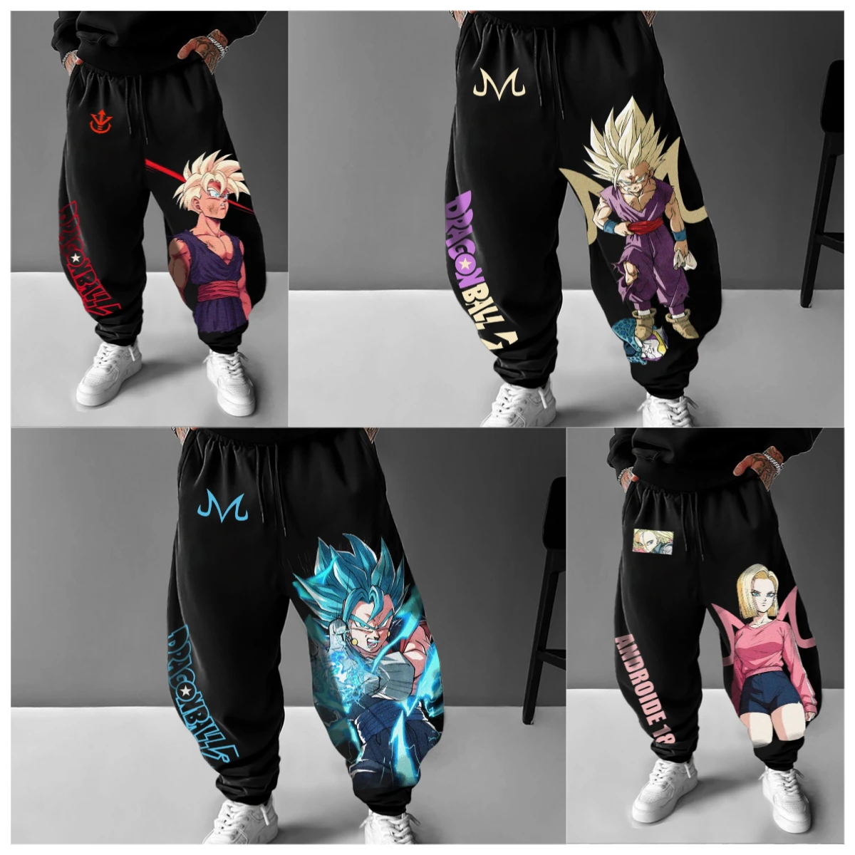 

Dragon Ball Collaboration Summer and Autumn Men's Daily Life Sports and Commuting Best-selling Printed Pure Cotton Trousers