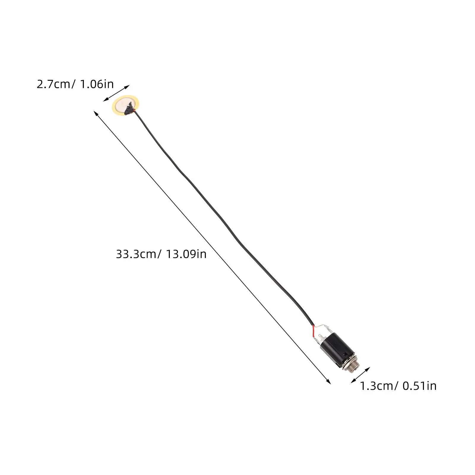 3Pcs Acoustic Instrument Pickup High Sensitivity Piezo Contact Microphone Transducer for Guitar Violin Ukulele Banjo Harp view 2