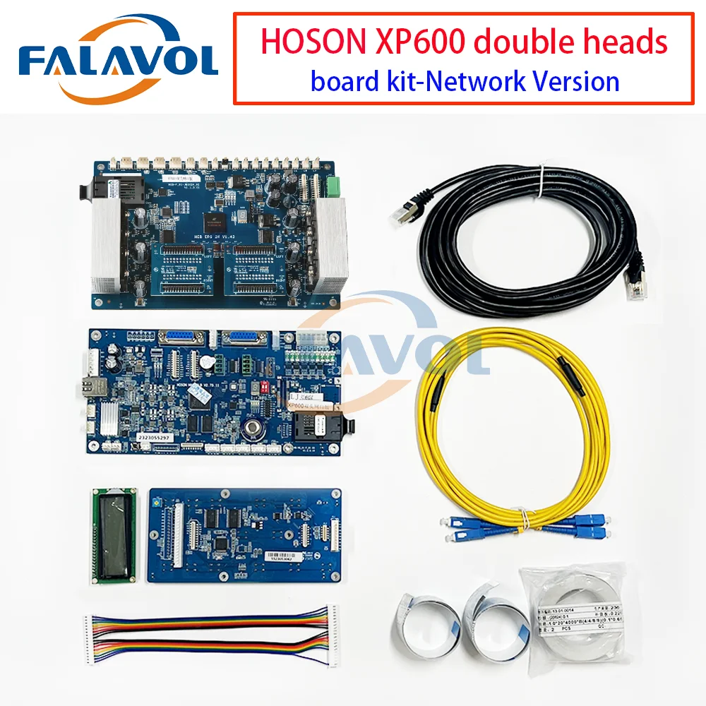 FALAVOL Hoson TX800 XP600 Double Head Board Kit Network Version For Epson Printhead Eco Solvent UV DTF Inkjet Printer
