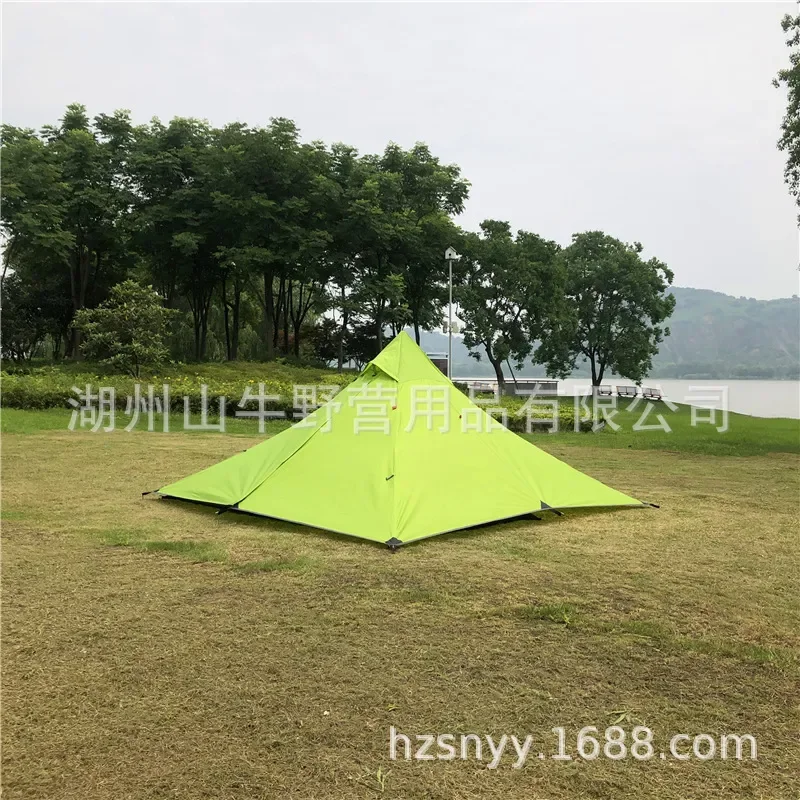 Double Pyramid Tent Poleless Portable Camping Tent Single Ultra Light Outdoor Equipment Camping Supplies Shelter