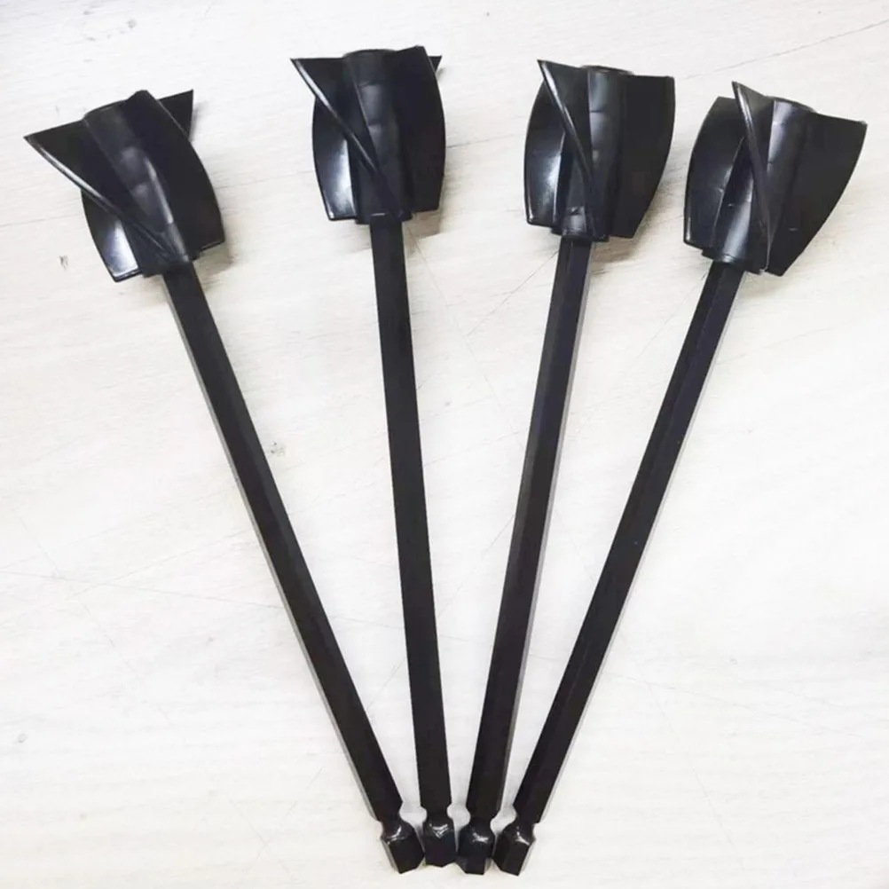 

1 set Epoxy Resin Paint Mixer Paddles Stirrer Attachments for Drill Mixing Cement Plastic Long Term Use Clean