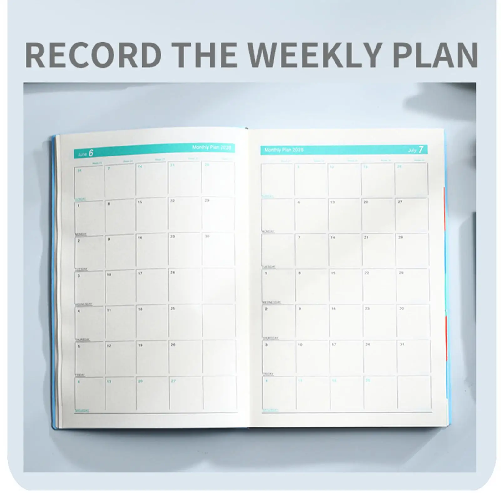 Daily Planner Notebook 2026 Day Agenda Planner Task Notebook A5 Aesthetic Design Stationery Hardcover Notes Journal For Meal