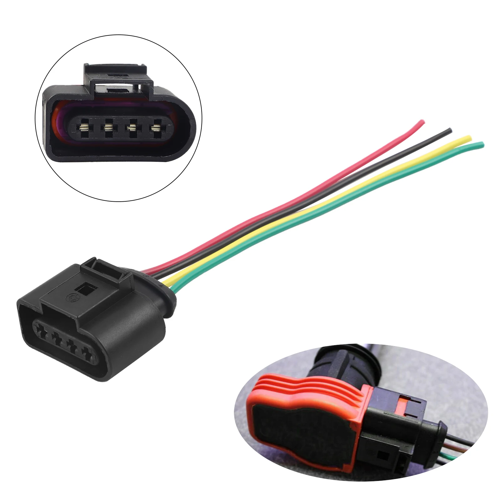 Ignition Coil Connector Repair Harness Wiring Plug for Audi A3 A4 A5 A6 Q5 TT VW Passat Jetta Golf MK6 MK5 1J0973724 4B0973724