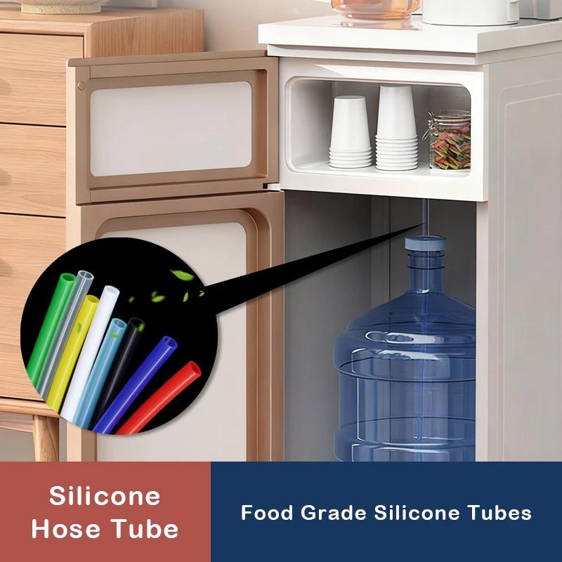ท่อซิลิโคนยืดหยุ่นขนาด 1 มิลลิเมตร หมายเลข 1 2 3 4 5 6 7 8 9 10 12 14 16 18 20 25 มิลลิเมตร เกรดอาหาร สีสันสดใส ท่อยางสำหรับเครื่องดื่ม ท่อน้ำ
