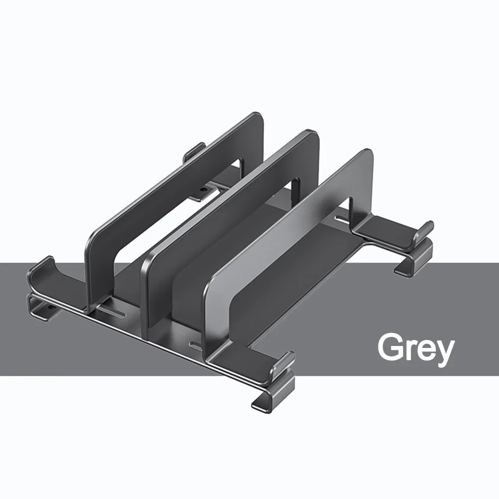 Compact Laptop Stand for Vertical Storage with Optimized Airflow Path and Minimal Desk Footprint for Busy Workspaces