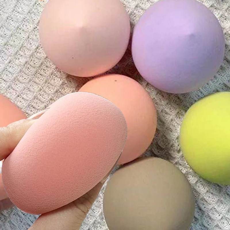 20PCS Makeup Sponge Soft Dry Wet Dual Use Liquid Foundation Concealer Powder Cosmetic Puff Peach Shaped Beauty Eggs Makeup Tools