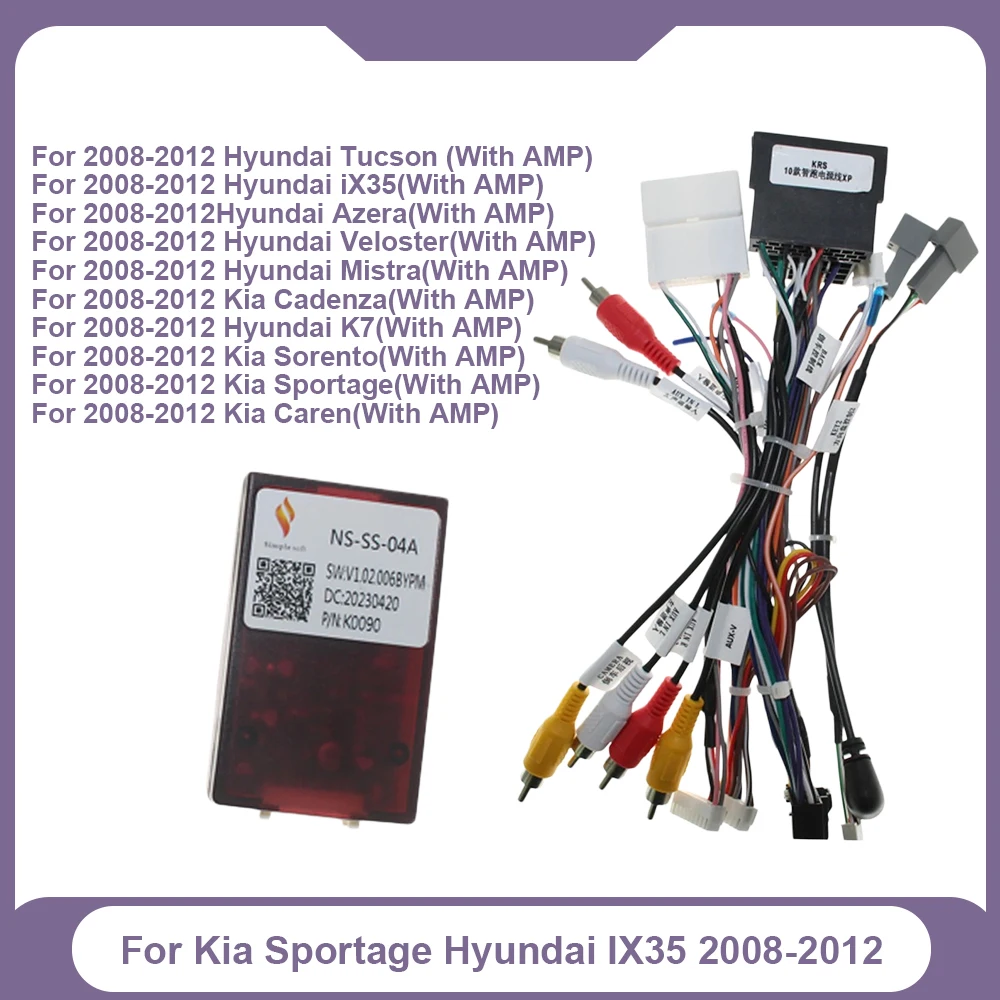 For Kia Sportage Hyundai IX35 2008-2012 HY-SS-04 Canbus Decoder Cable Adapter Accessories