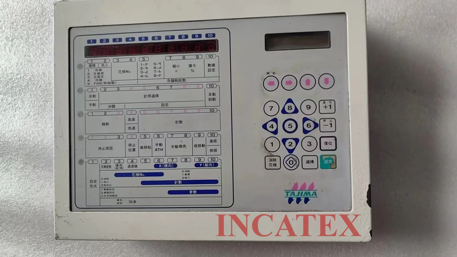 Repuestos para máquina de coser Tajima de buena calidad, Monitor de Panel de Control completo Original en buenas condiciones con placa electrónica