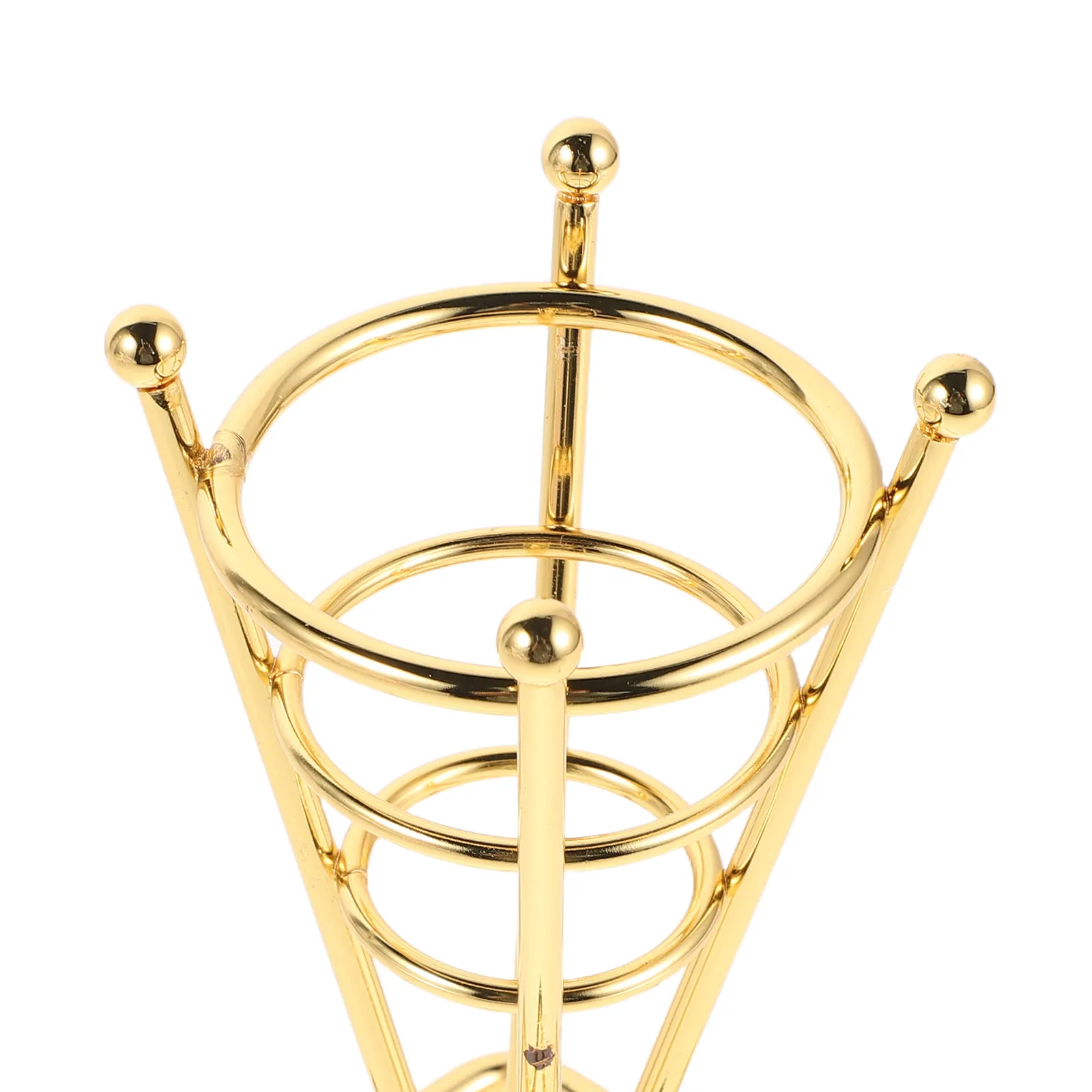 Stainless Steel Ice Cream Cone Holder Stand for Waffle Cones, Dessert & Cupcake Display Rack for Parties