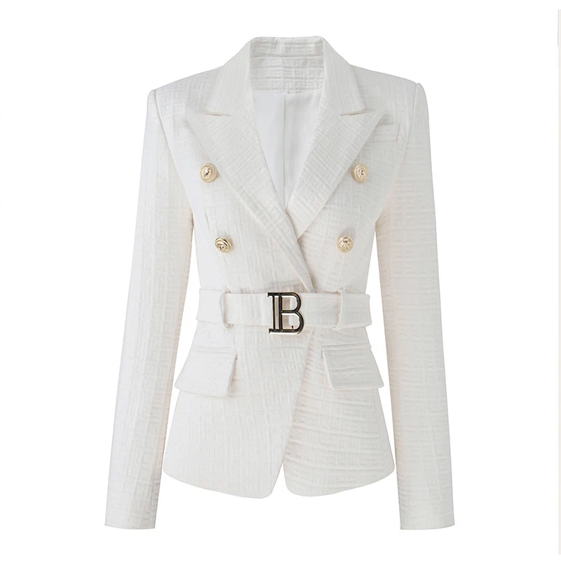 American women's Wear, Belt Suit, High-quality Texture, Tight fitting Design, Elegant and Fashionable Fashion, Novelty of Coat