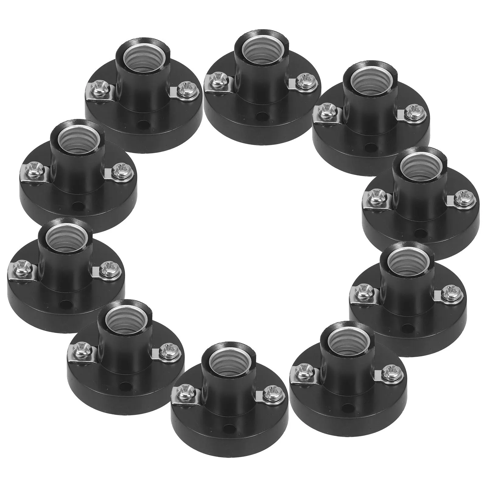 

10Pcs Screw Bulb Socket Lamp Base for Versatile Indoor Outdoor Lighting Solutions Bulb Socket Lamp Holder Light Base