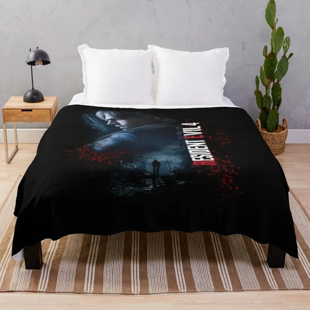 

Leon Kennedy RE4make Design 2 Throw Blanket Stylish Couch Blanket for Home Living Room