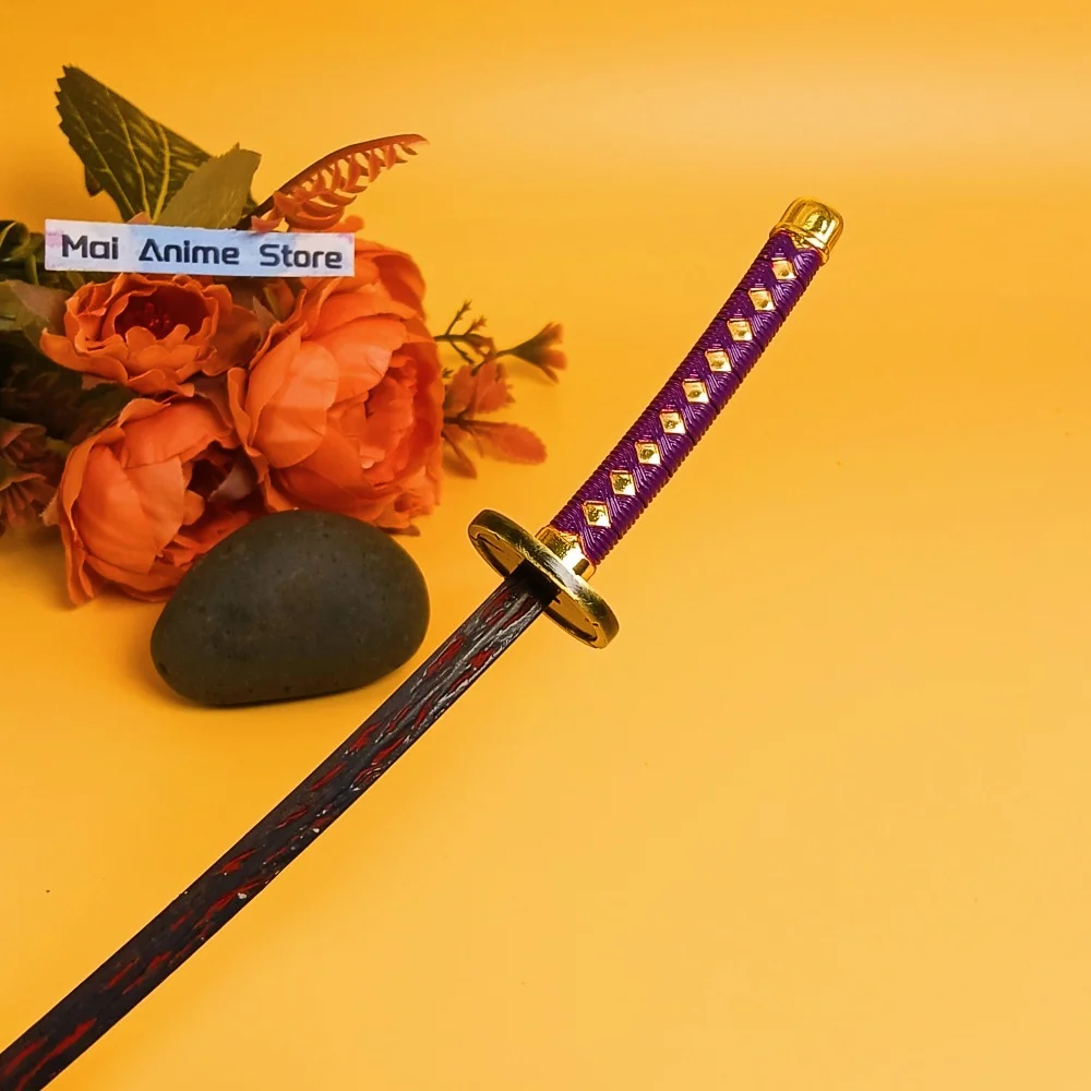 10in أنيمي بليتش Ulquiorra كاتانا الحجم الحقيقي كاتانا الأصلي الساموراي صابر أيزن السيف المعادن النينجا شفرة سكين لعبة غير حادة هدية #5