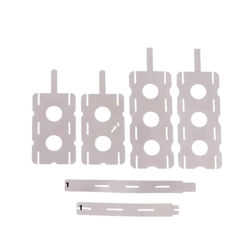 30 قطعة الفضة 18650 بطارية ليثيوم النيكل ورقة بطارية متعددة الأضلاع النيكل ورقة ماكينة لحام نقطي بطاريات ورقة اتصال