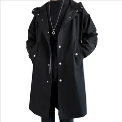 Men's Autumn New Hooded Jacket Korean Streetwear Oversize Coats Korean Streetwear Fashion Male Clothing Hip Hop Loose Jackets
