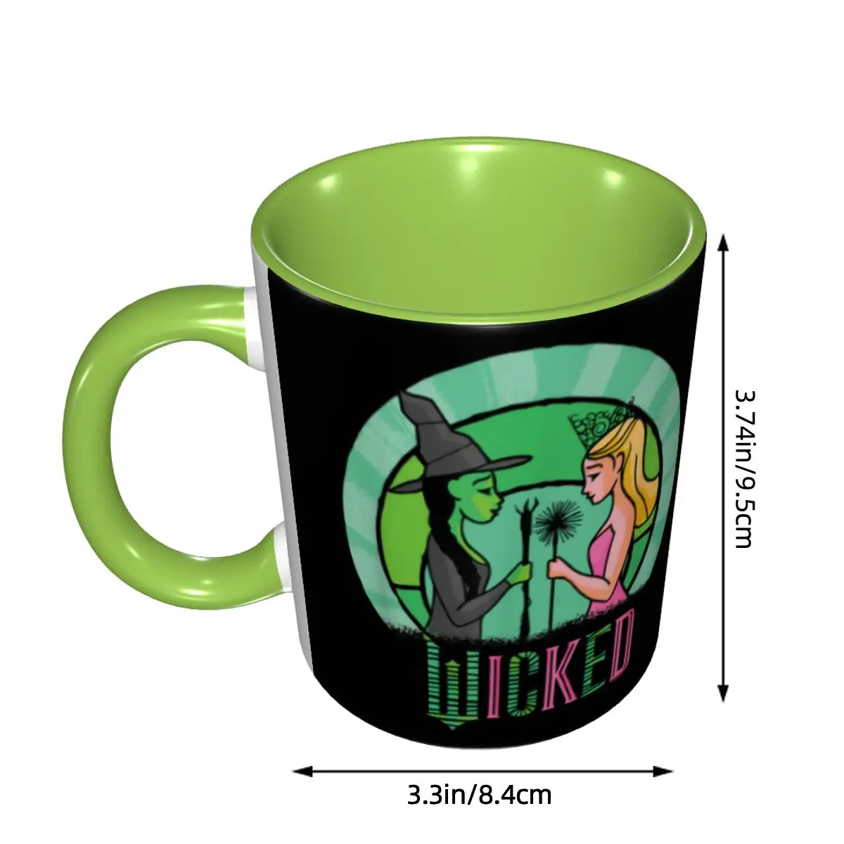 Wickeds Musical Movie Coffee Mugs DIY Customized Ceramic Tea Milk Mug Cup